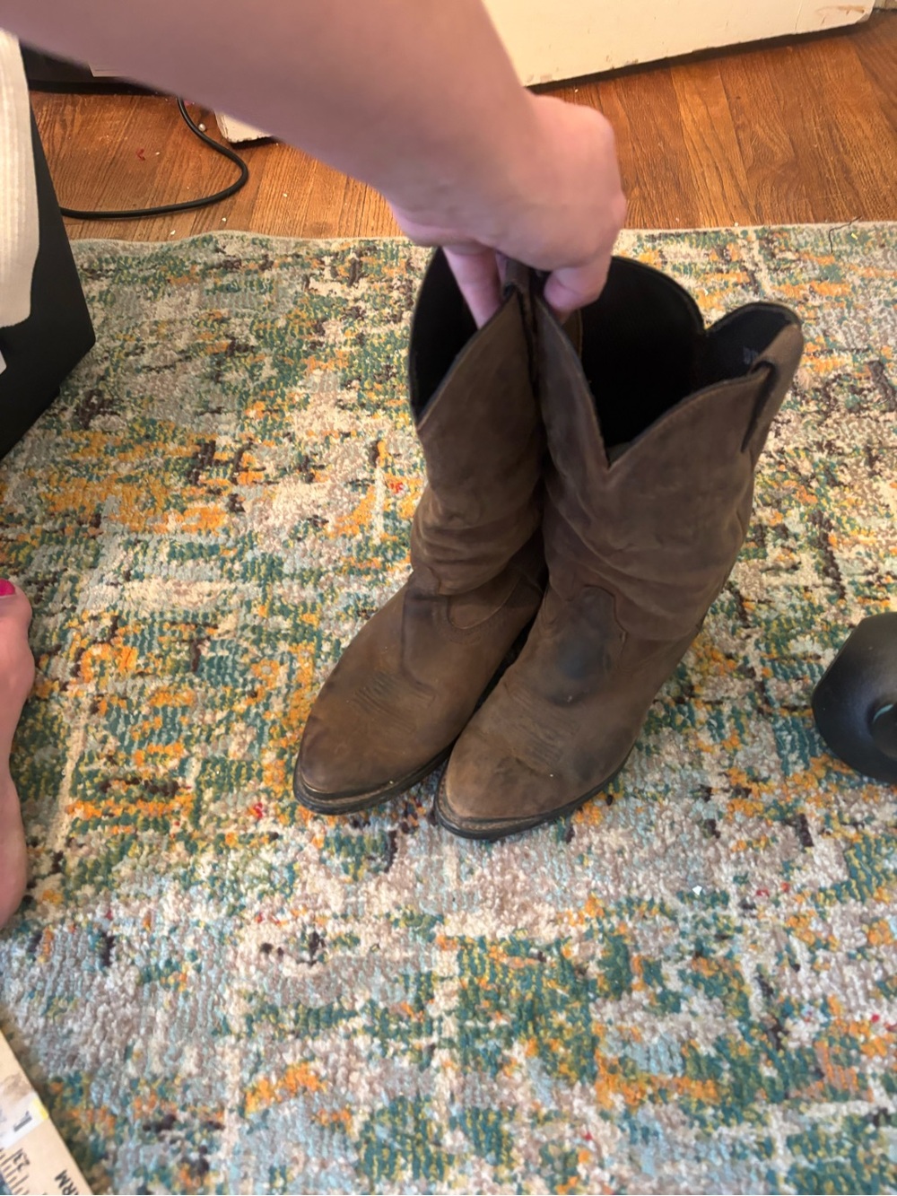 Durango Brown Suede Western-Style